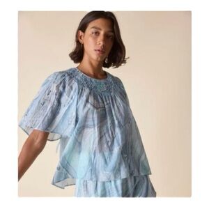 St. Roche Honeycomb Top in Blue NWT